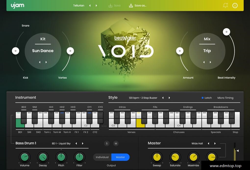 【VST插件】UJAM Beatmaker VOID合成器