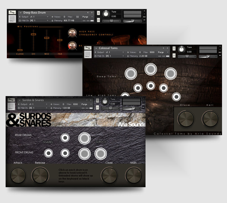 【独家 | 打击乐风格KONTAKT扩展】Aria Sounds咏叹调鼓和打击乐套装