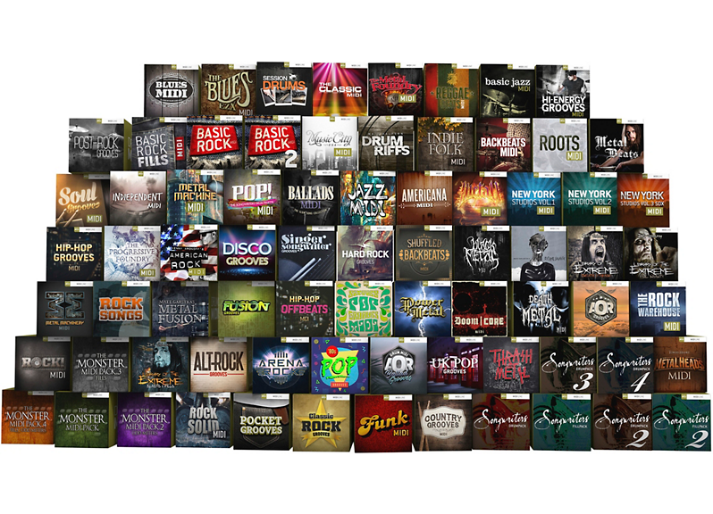 【MIDI+鼓包采样合集】Toontrack鼓MIDI扩展包2020