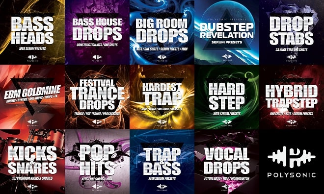 【BigRoom&Hybrid Trap&EDM多风格采样包合集2020】Polysonic Samples -Preset Packs Bundle