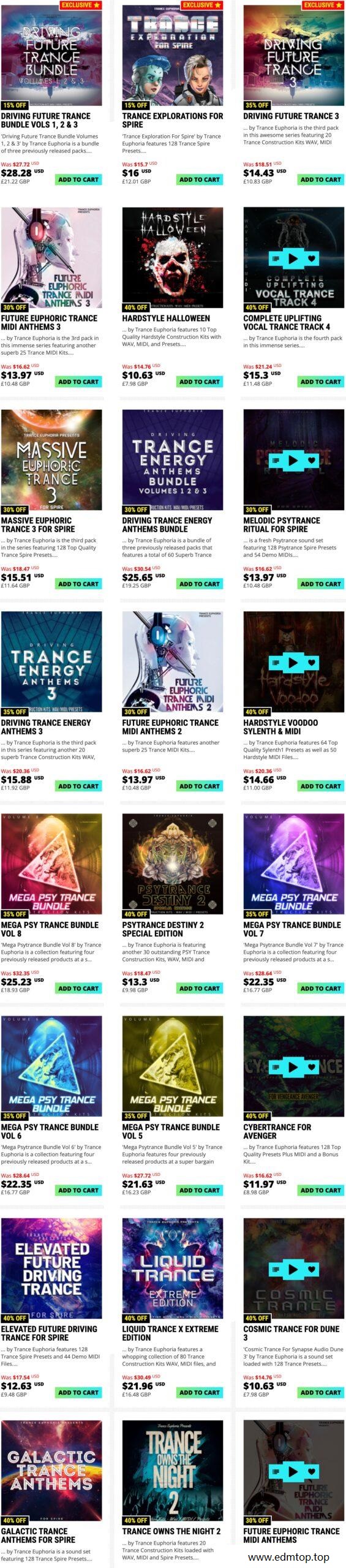 【Hardstyle&Psy多风格采样包套装2020】Trance Euphoria Sample Collection 2020