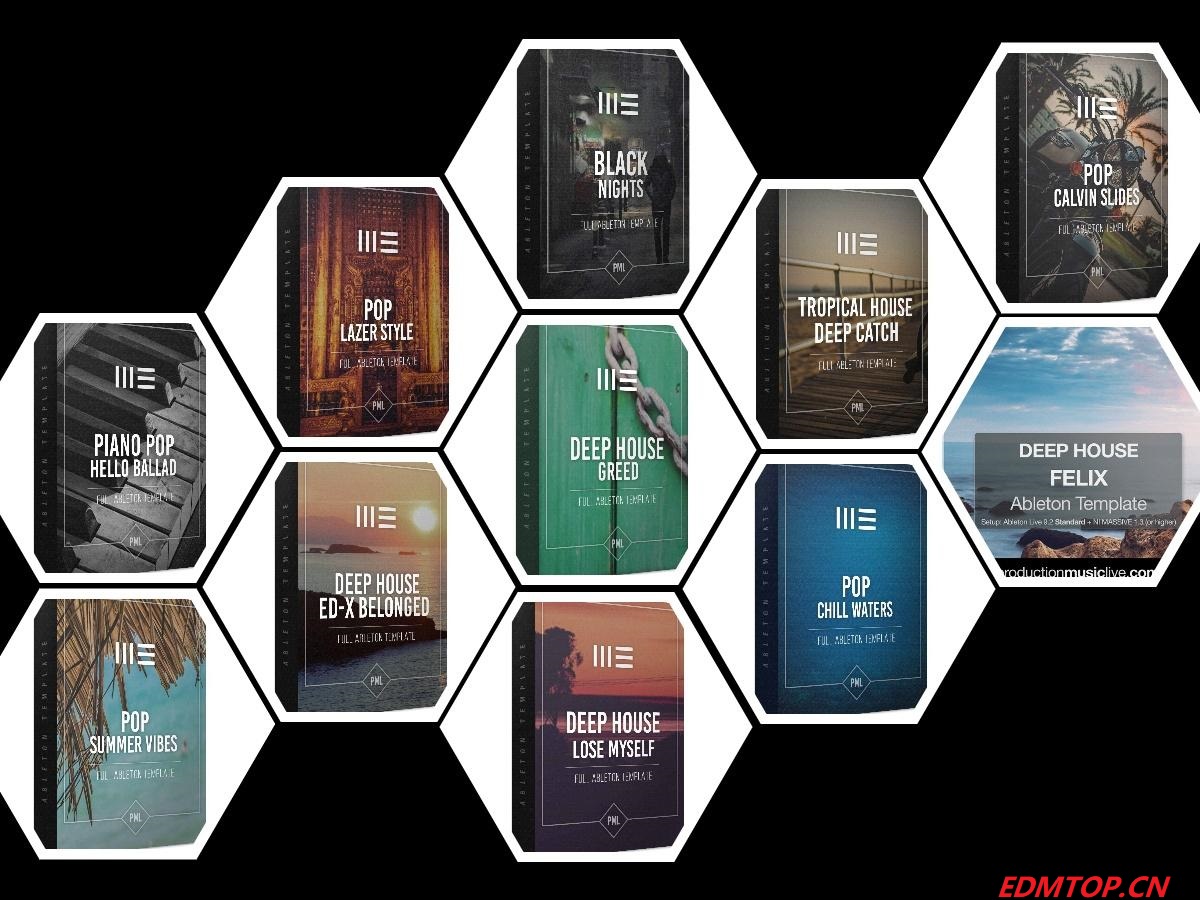 【EDM多风格Ableton模板包合集】Production Music Live Ableton Template Bundle