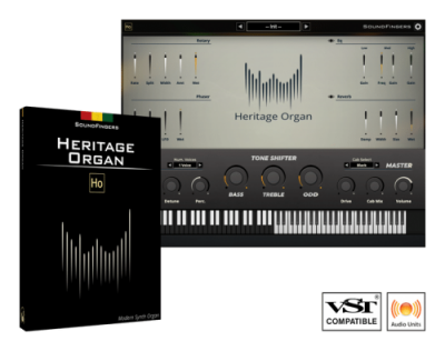 【现代管风琴&EDM多风格合成器】SoundFingers Heritage Organ v1.0.0 Regged（WiN+MAC）