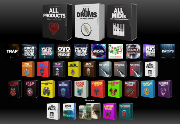 【EDM多风格预设包+MIDI+鼓套件合集】Soundmasters Black Bundle 2022