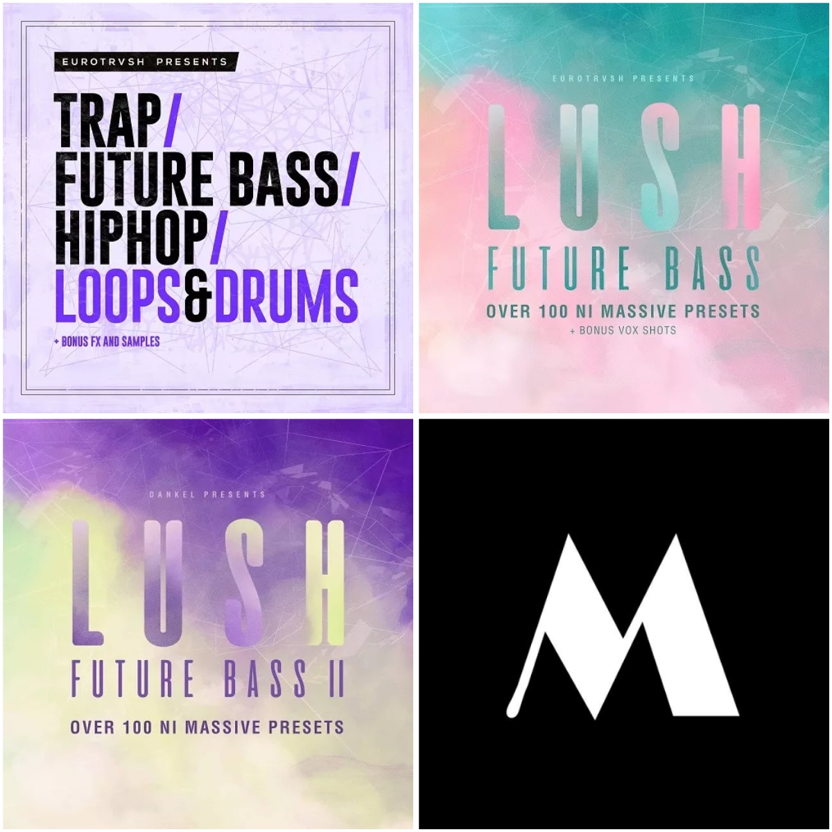 【Future Bass风格NI Massive预设包合集】Eurotrvash Presents LUSH Future Bass Vol.1-3