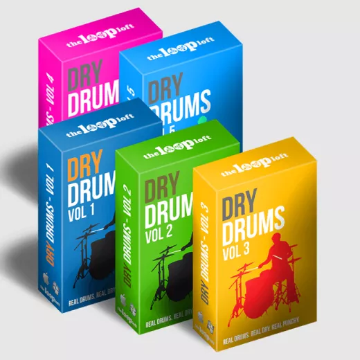 【流行干鼓采样捆绑包】The Loop Loft – Dry Drums Vol.1-5