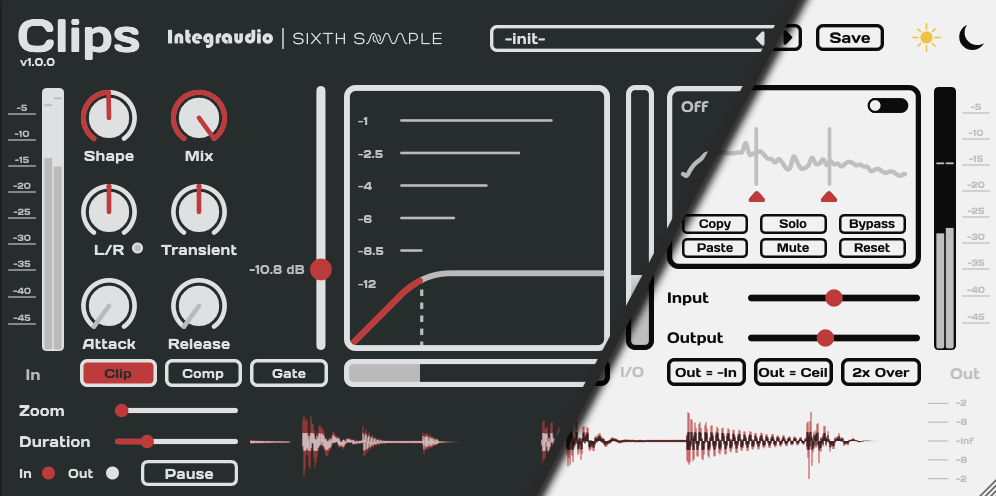 【动态压缩&多频段处理插件】Sixth Sample Clips v1.0.0（Win&Mac）