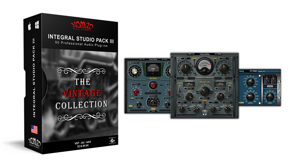 【母带模拟&均衡效果插件捆绑包】Nomad Factory – Integral Studio Pack 3 v5.13.2