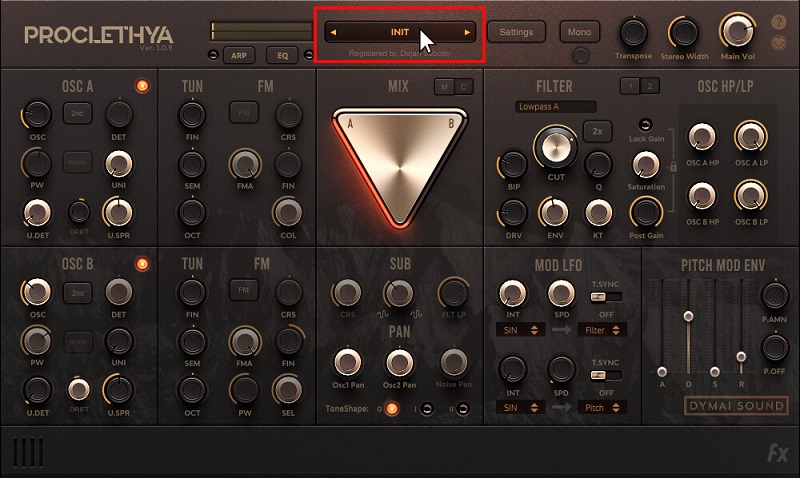 【滤波模拟合成器】Dymai Sound Proclethya v1.0.9
