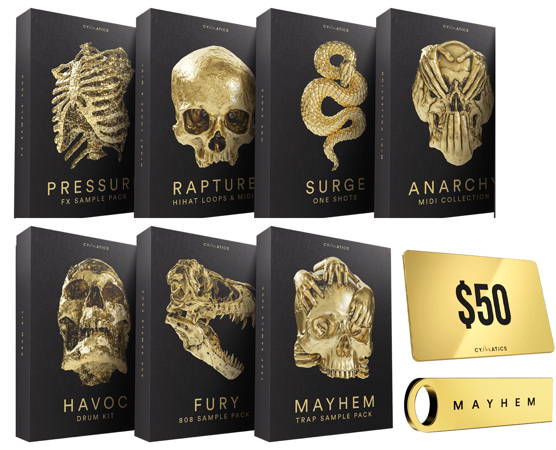 【Cymatics厂牌现代Trap高级旋律采样包+奖金】Cymatics MAYHEM Ultimate Trap Sample Collection