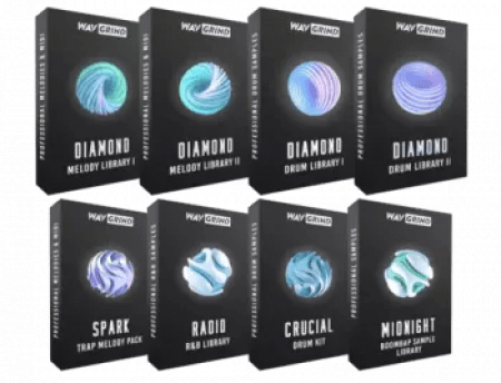 【R&B&Trap多风格旋律采样捆绑包】WavGrind The Diamond Producer Bundle
