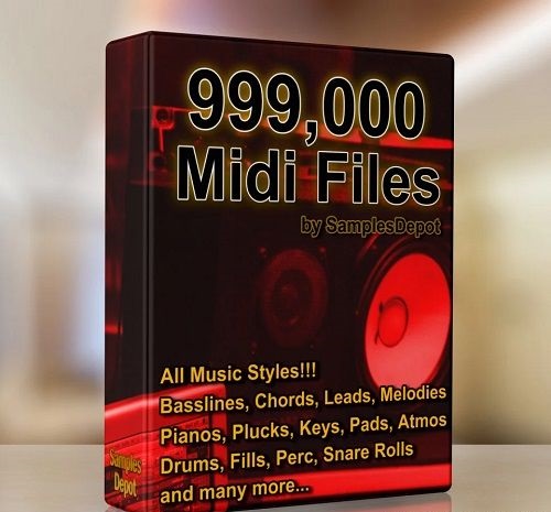 【999000+Dubstep&EDM多风格MIDI合集】Samples Depot 999.500 Midi Collection Bundle