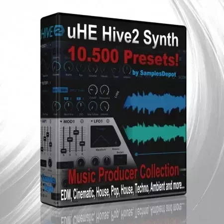 【10,500+EDM多风格uHE HIVE2合成器预设包】Samples Depot 10.500 uHE HIVE2 Synth Presets