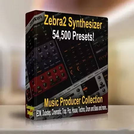 【54,500+EDM多风格u-he ZEBRA2合成器预设包】Samples Depot 54.500 Uhe Zebra2 Presets Bundle