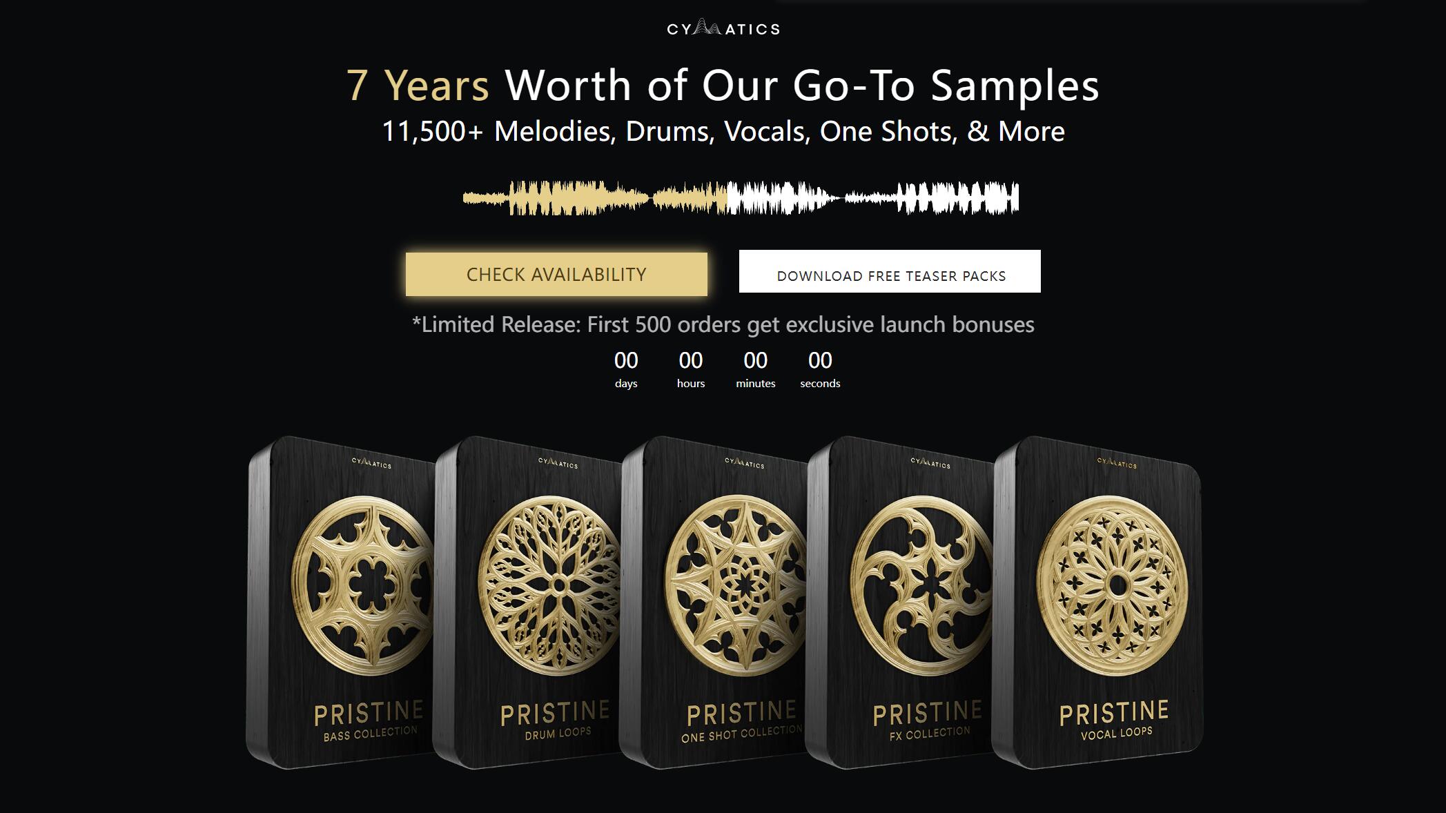 【Cymatics厂牌七周年采样包收藏套装2023】Cymatics Pristine Collection 2023