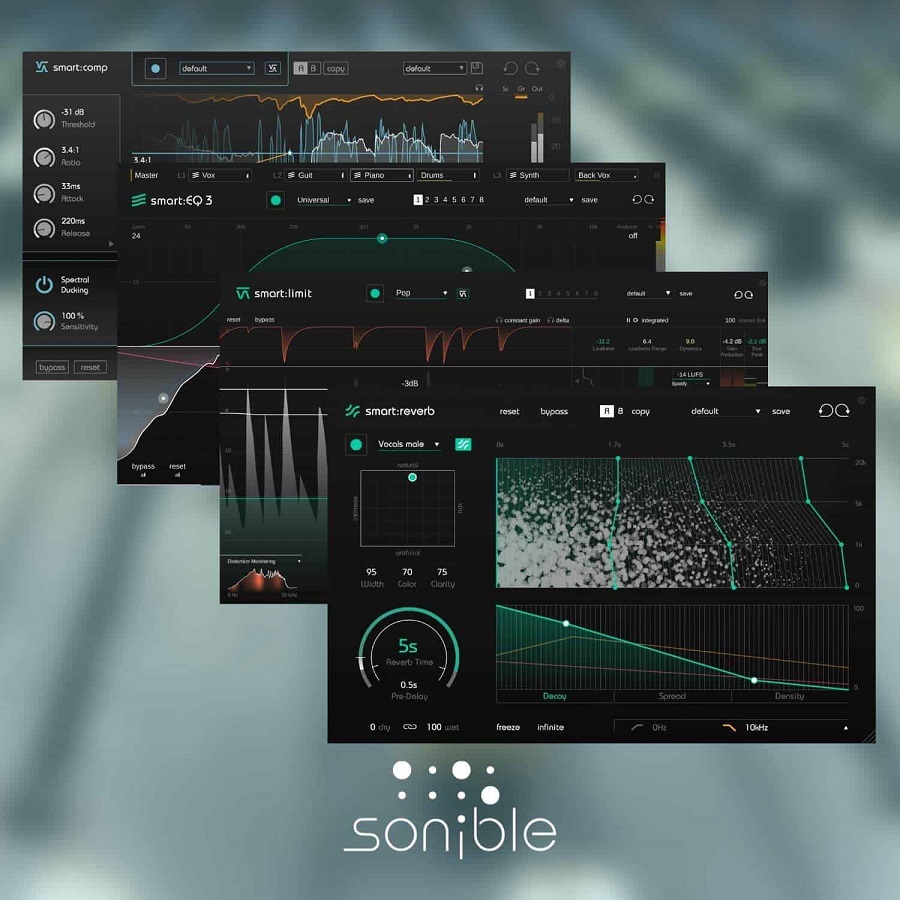 【Sonible智能音频插件套装完整版】Sonible Smart Bundle 2023