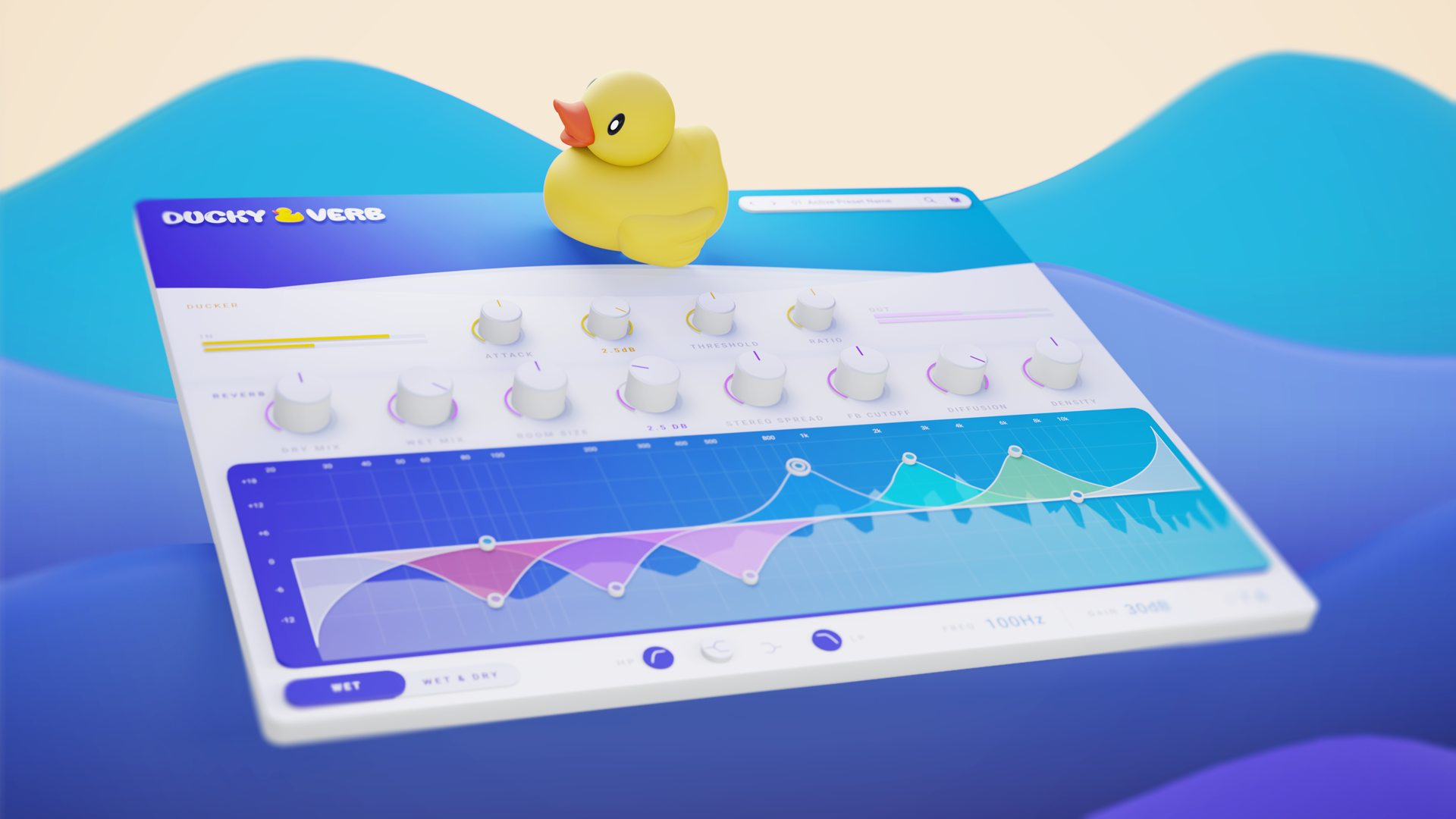 【动态混响插件】Parametric Ducky Verb v1.0
