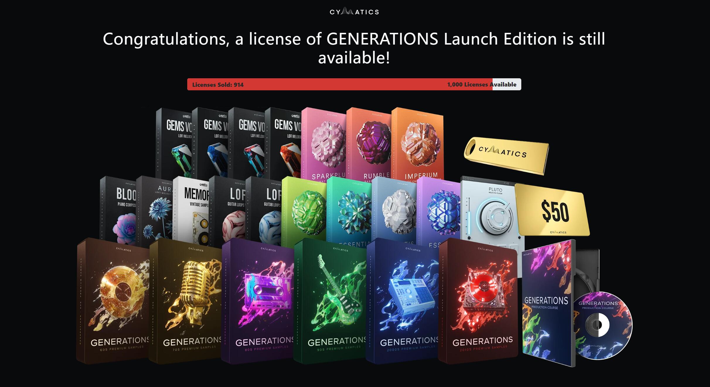 【Cymatics厂牌60年代风格采样包】Cymatics – Generations