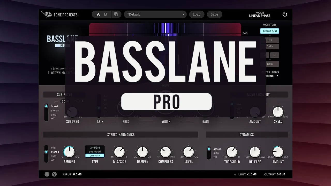 【低音放大器插件】Tone Projects Basslane Pro v1.0.4