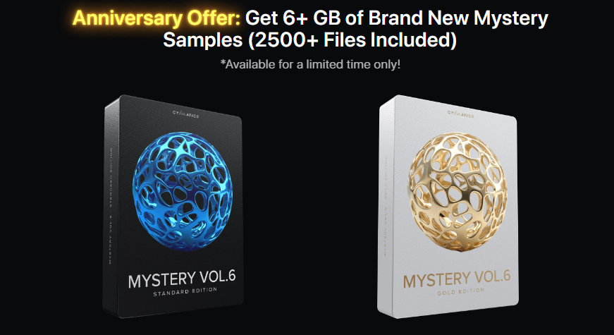 【Cymatics厂牌神秘采样包黄金版】Cymatics – Mystery Sample Pack Vol. 6 Gold Edition