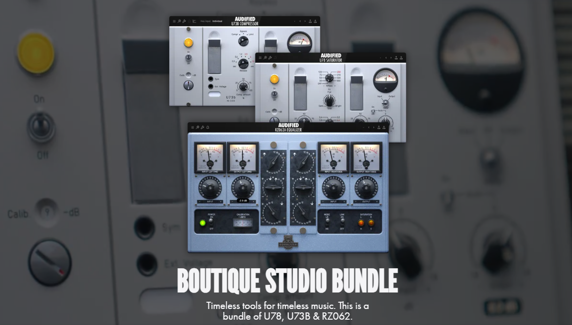 【老式母带混音处理插件套装2023.9.16】Audified Boutique Studio Bundle 2023（Win）