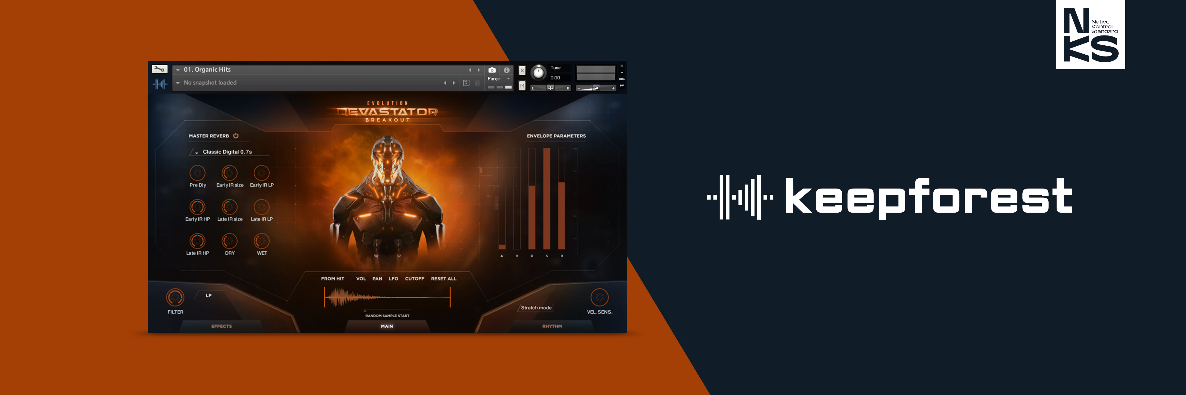 【电影脉冲&低音工具KONTAKT乐器扩展专业版】Keepforest Evolution – Devastator Breakout Pro