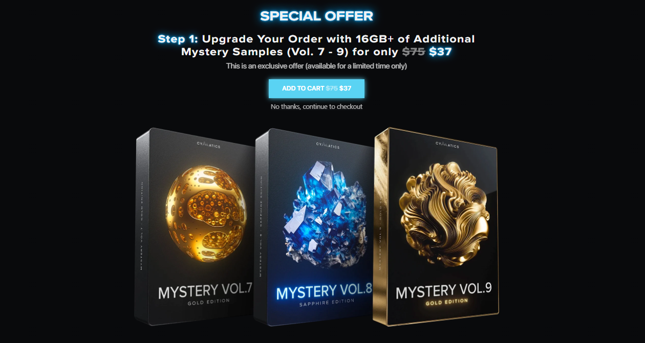 【Cymatics厂牌EDM多风格采样包】Cymatics Mystery Vol. 7-9