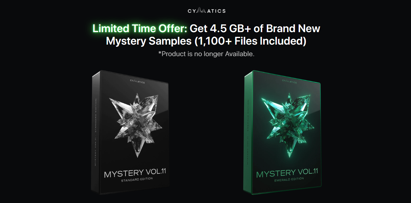 【Cymatics厂牌EDM多风格采样包翡翠版】Cymatics – Mystery Vol. 11 Emerald Edition