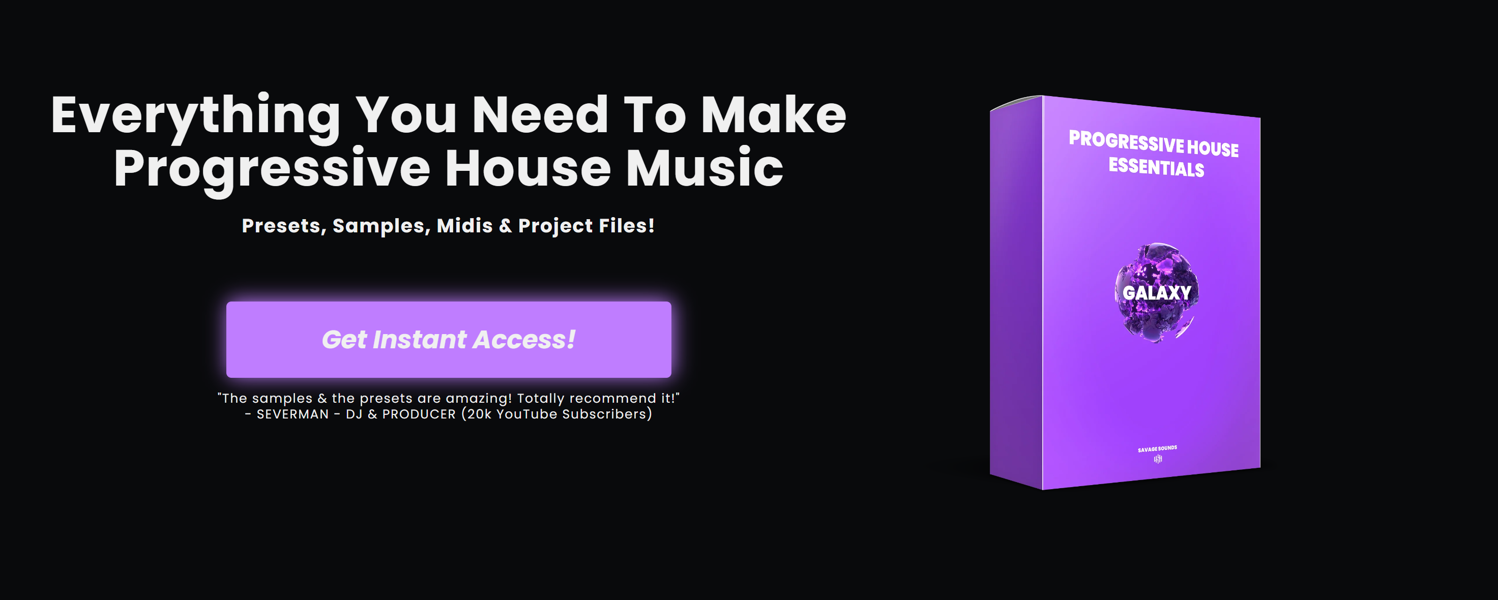 【Progressive House风格采样包+预设】Savage Sounds – Galaxy Progressive House Sample Pack