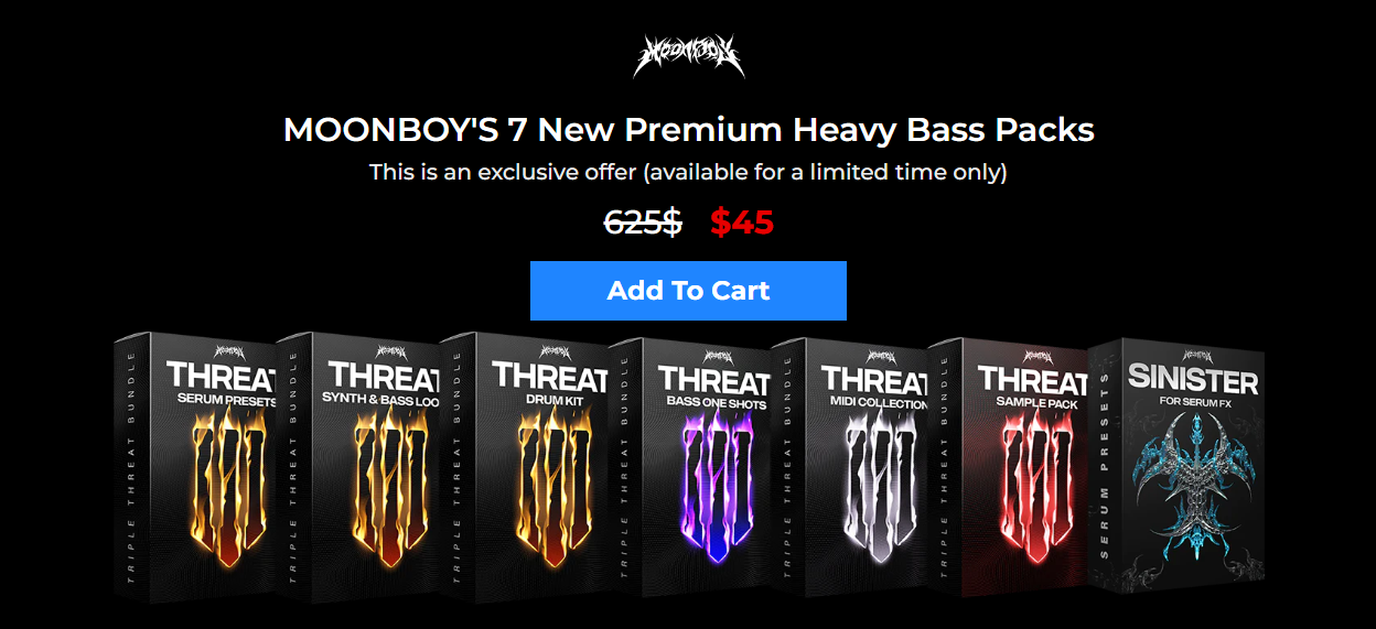 【Dubstep&Hybrid Trap多风格采样预设包】Moonboy Triple Threat Collection