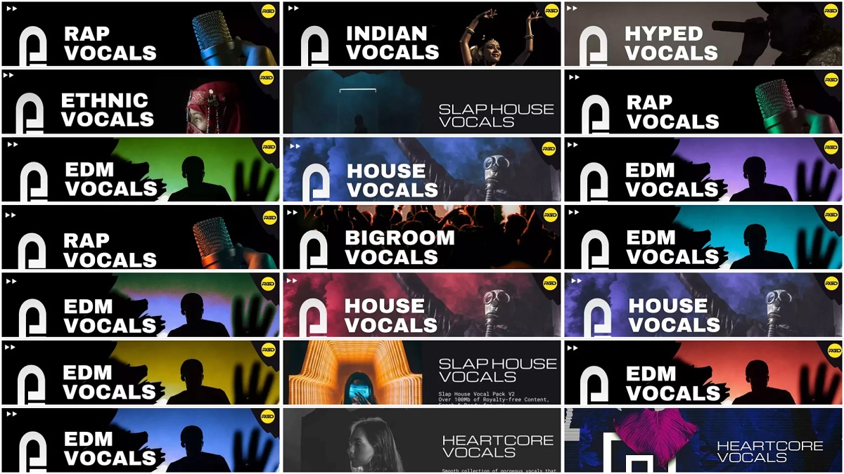 【EDM多风格人声采样包合集】RAGGED Vocal Pack Collection 2024