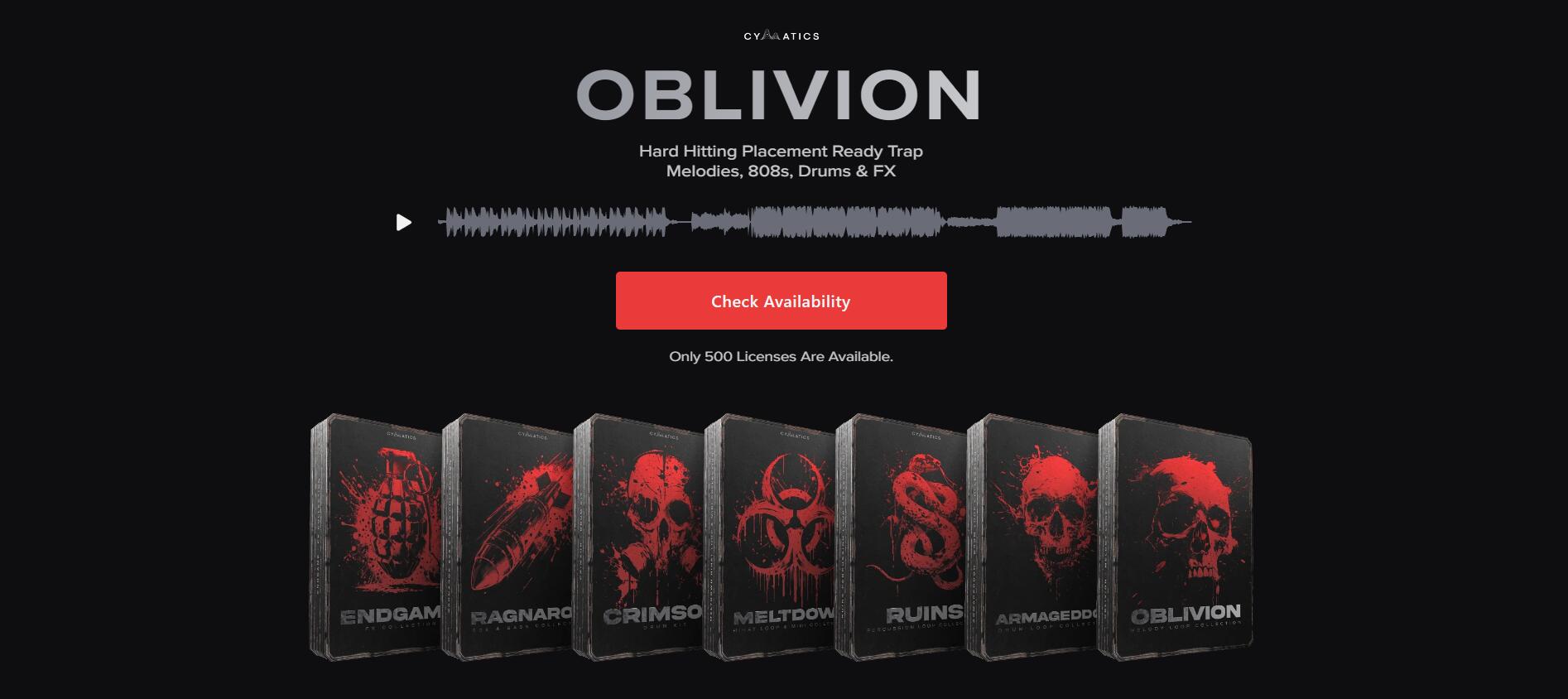 【Cymatics厂牌采样包发行版】Cymatics OBLIVION Launch Edition