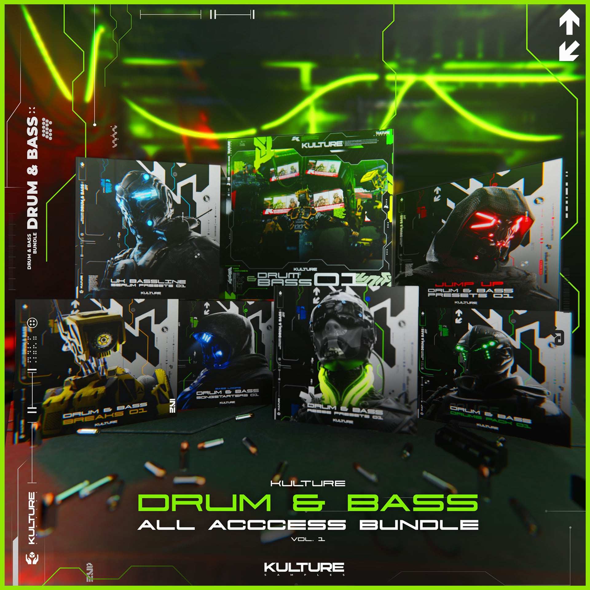 【Drum & Bass多风格采样套件包】KULTURE Samples Kulture Drum & Bass All Access Bundle