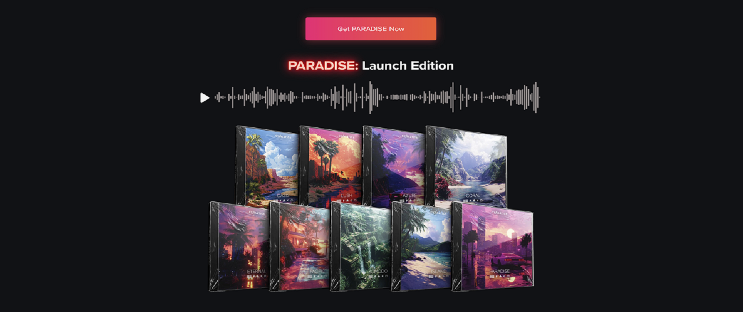 【Cymatics厂牌DNB多风格采样包发行版】Cymatics – PARADISE – Launch Edition Sample Pack