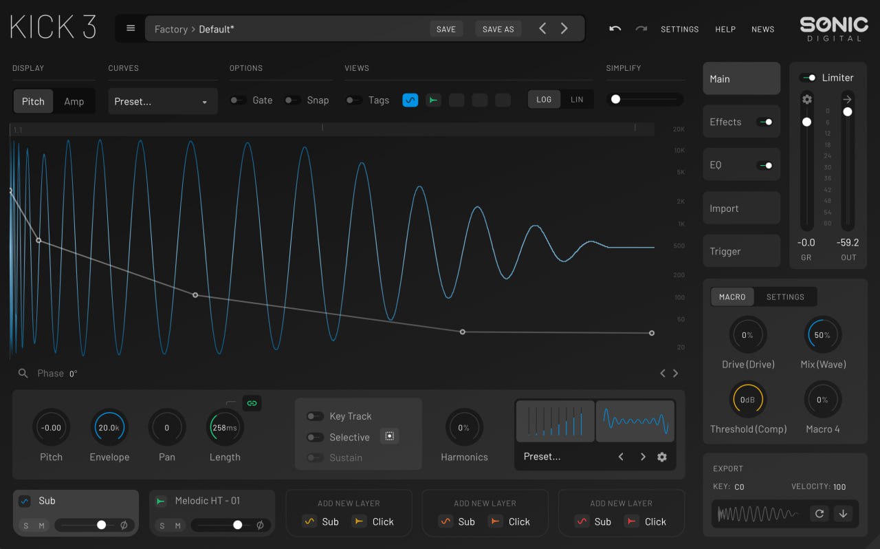 【Kick底鼓整形插件】Sonic Academy KICK 3 v1.0.0