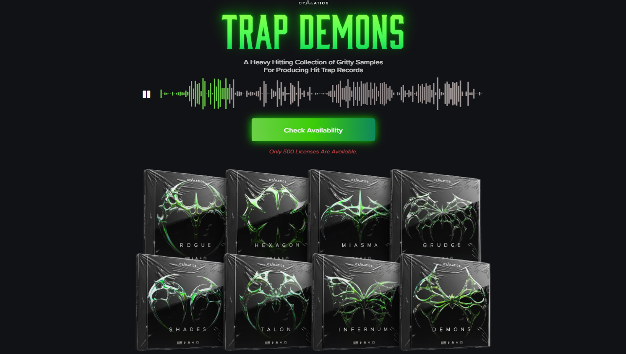 【Cymatic厂牌Trap多风格采样包】Cymatics – TRAP DEMONS