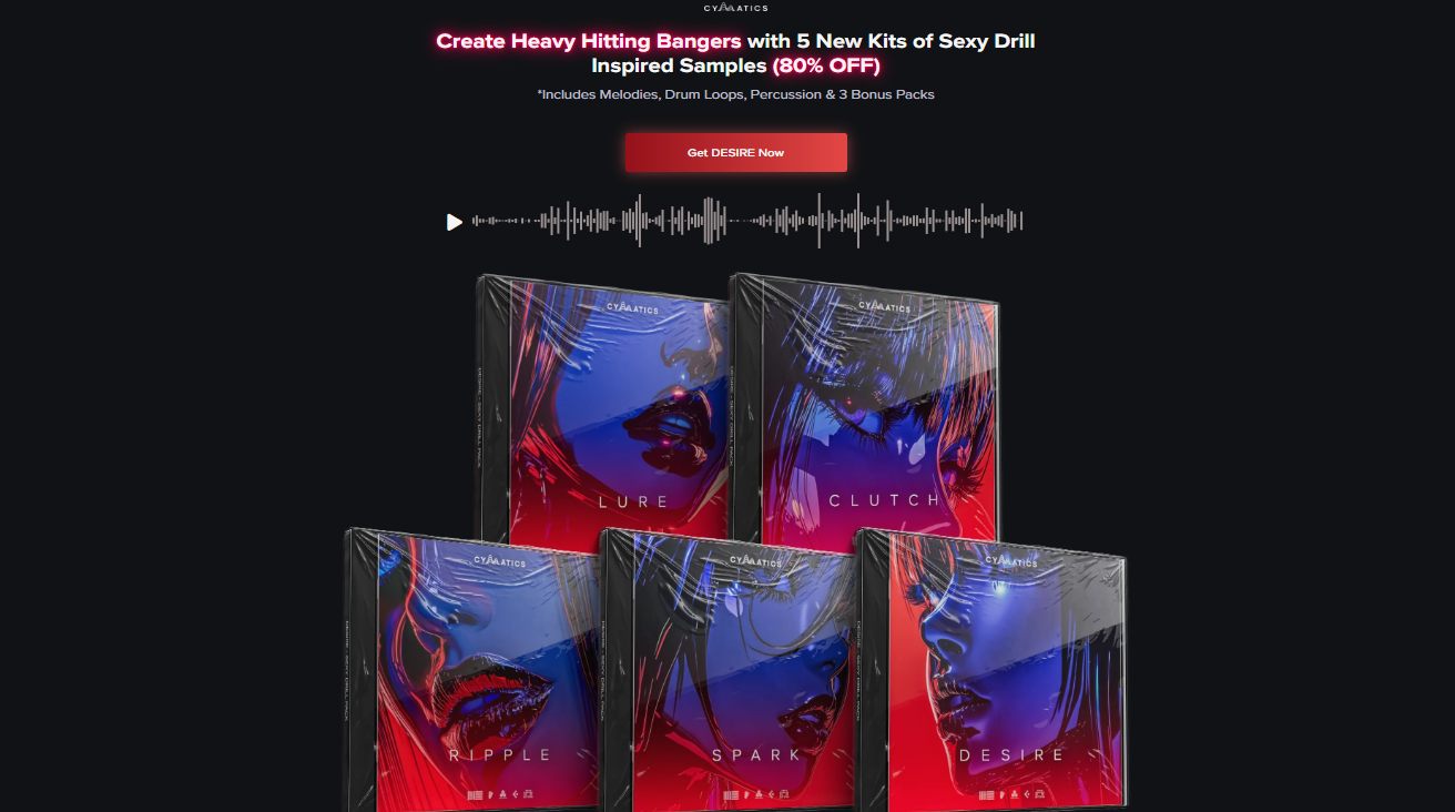 【Cymatics厂牌Drill风格采样包】Cymatics DESIRE Sexy Drill Collection