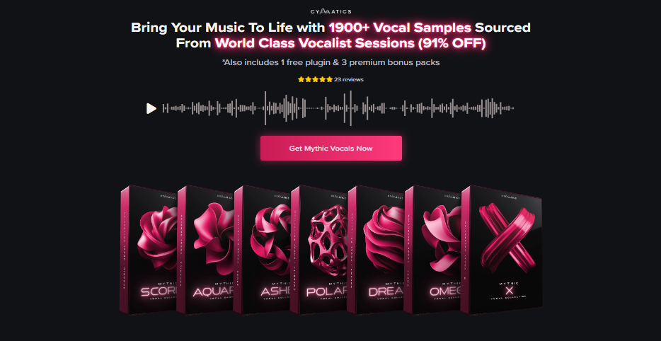 【Cymatics厂牌EDM多风格人声采样包】Cymatics – MYTHIC Vocal Collection