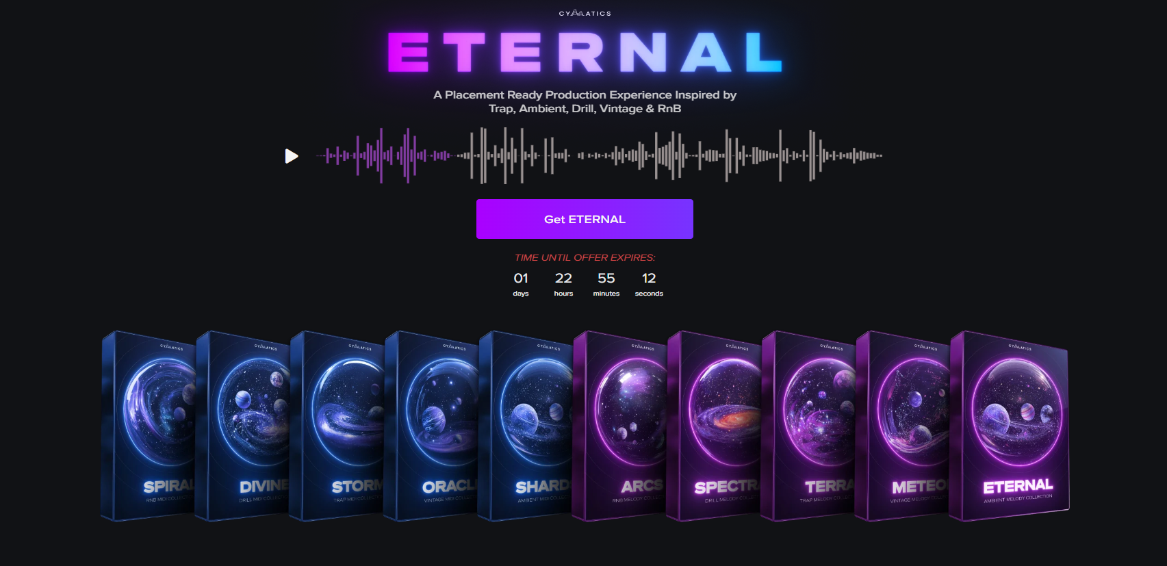 【Cymatics厂牌EDM多风格采样包】Cymatics – ETERNAL LAUNCH EDITION