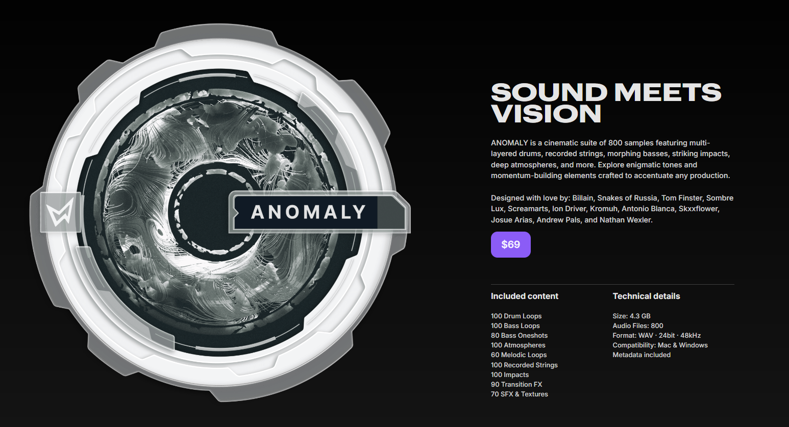 【电影预告片风格音效采样包】Minimal Audio Anomaly