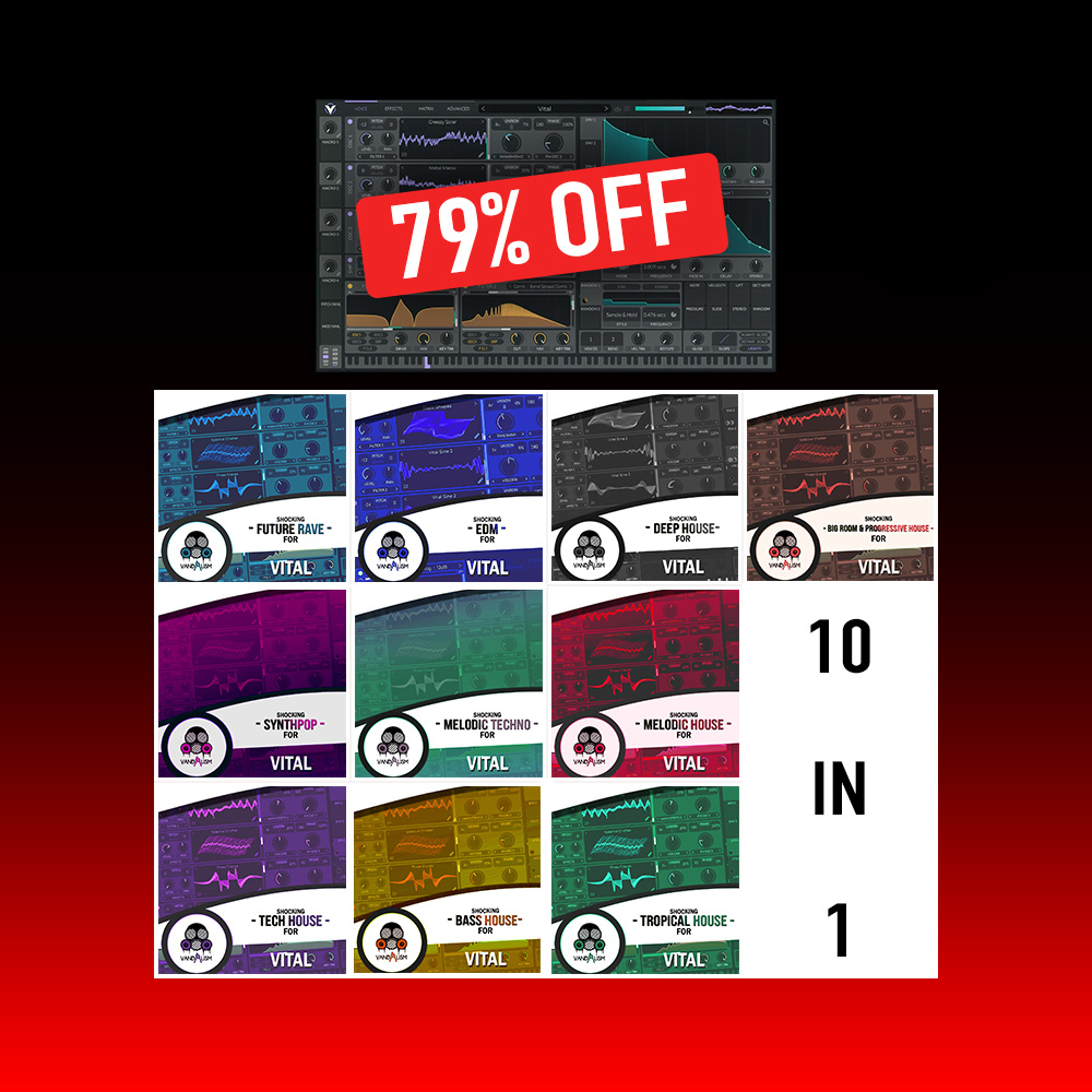 【EDM多风格Vital预设包合集】Vandalism Vital Bundle Vital Presets