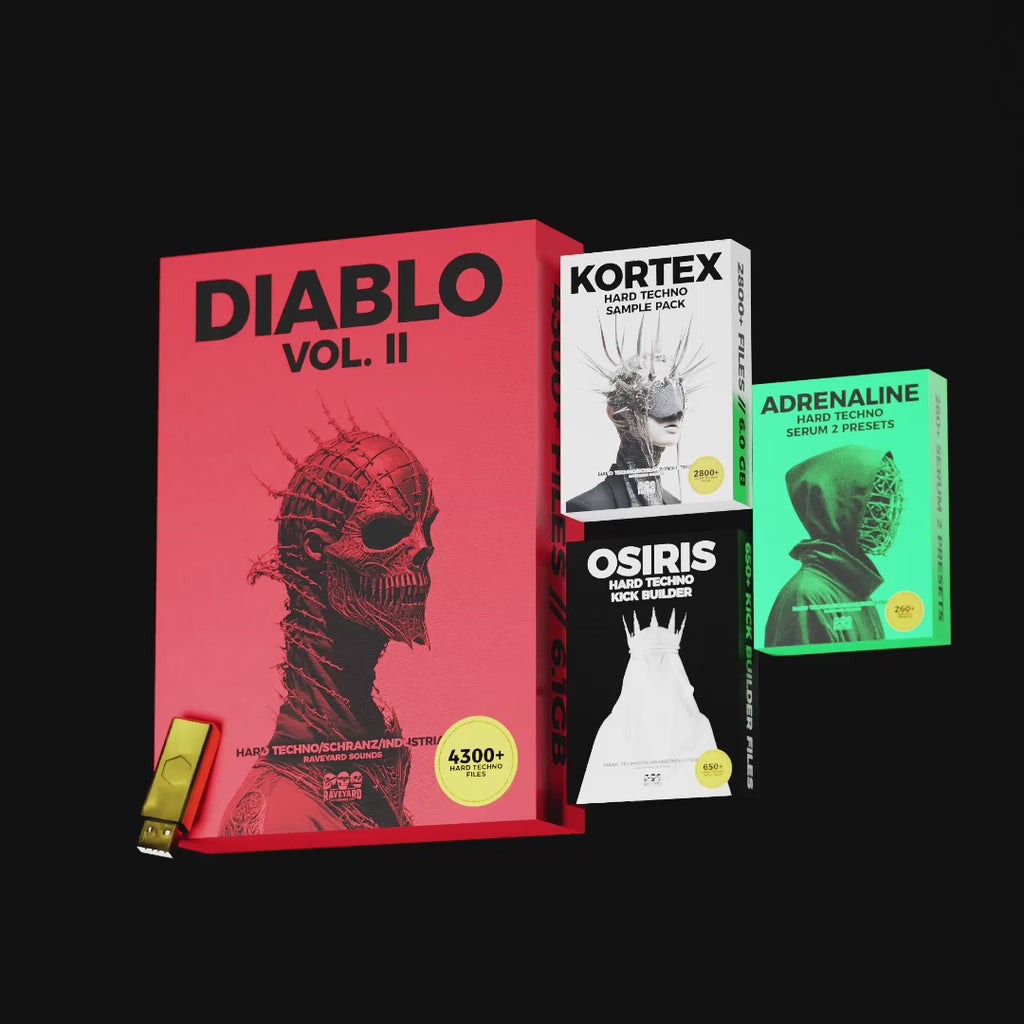 【Hard Techno多风格采样包】Raveyard Sounds Diablo Vol.2 Hard Techno Essentials Bundle
